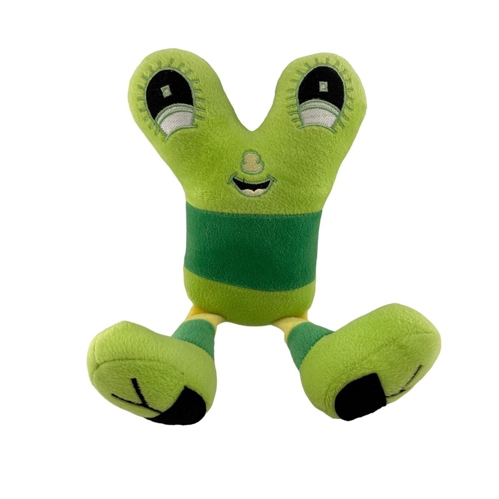 EuRps Green Alien Plush Toy 2004 Polyester Alphabet Letter Y 13 inch Educational
